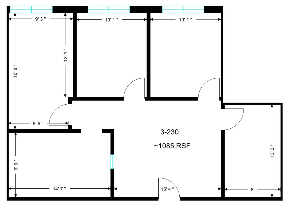 Example: ~1100 Square Feet | LRE | Ladd Real Estate